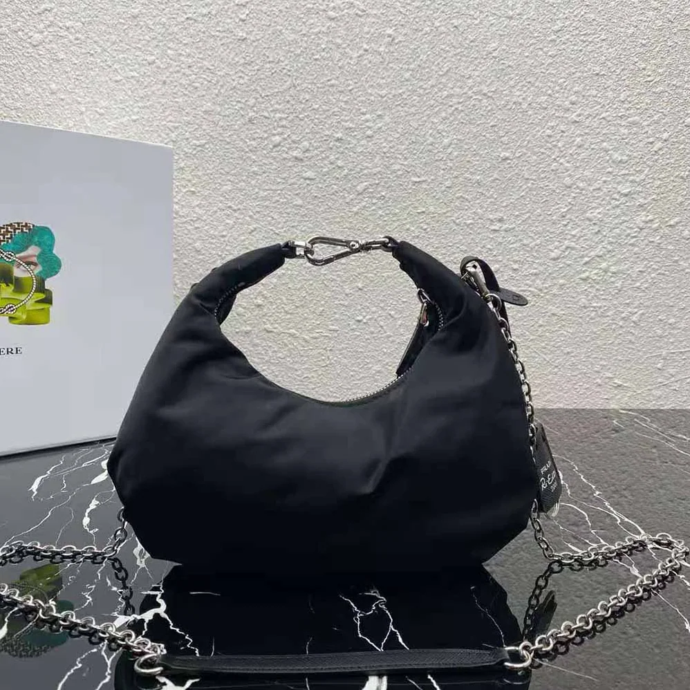 Prada Re-Edition 2006 Nylon Bag for Women in Black