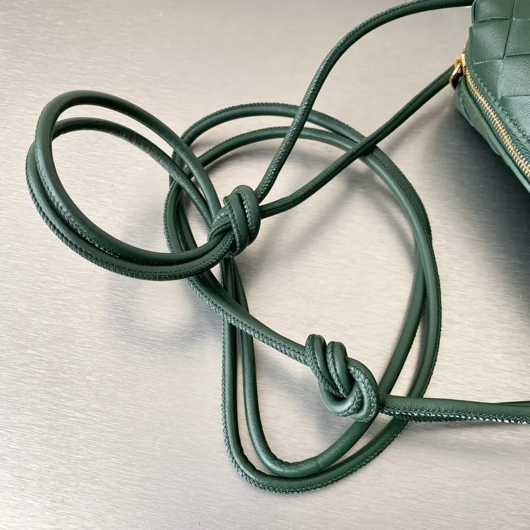 Bottega Veneta Mini Loop Camera Bag Dark Green Bottega Veneta Mini Loop Camera Bag Dark Green