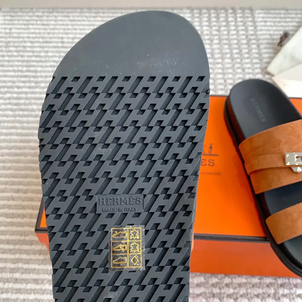 Hermes Jackson Sandal for Unisex in Brown Hermes Jackson Sandal for Unisex in Brown