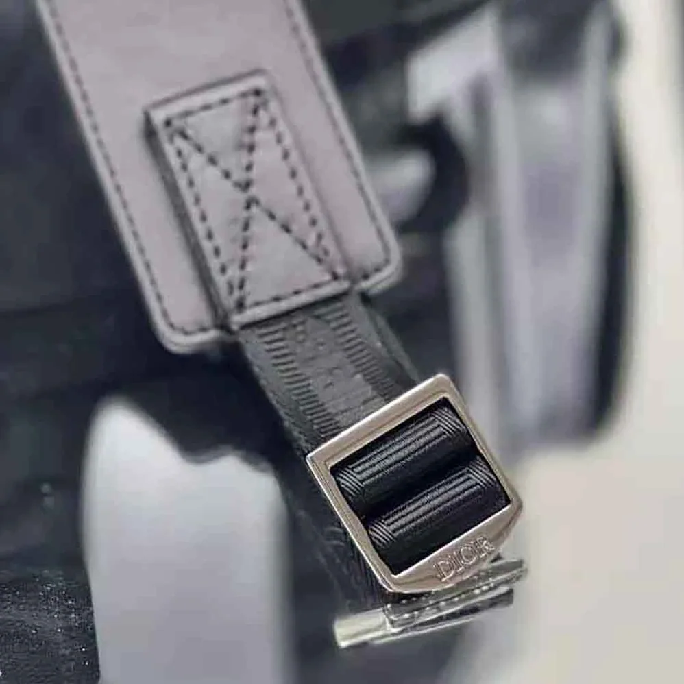 Dior Hit the Road Backpack Black CD Diamond Canvas for Men Dior Hit the Road Backpack Black CD Diamond Canvas for Men