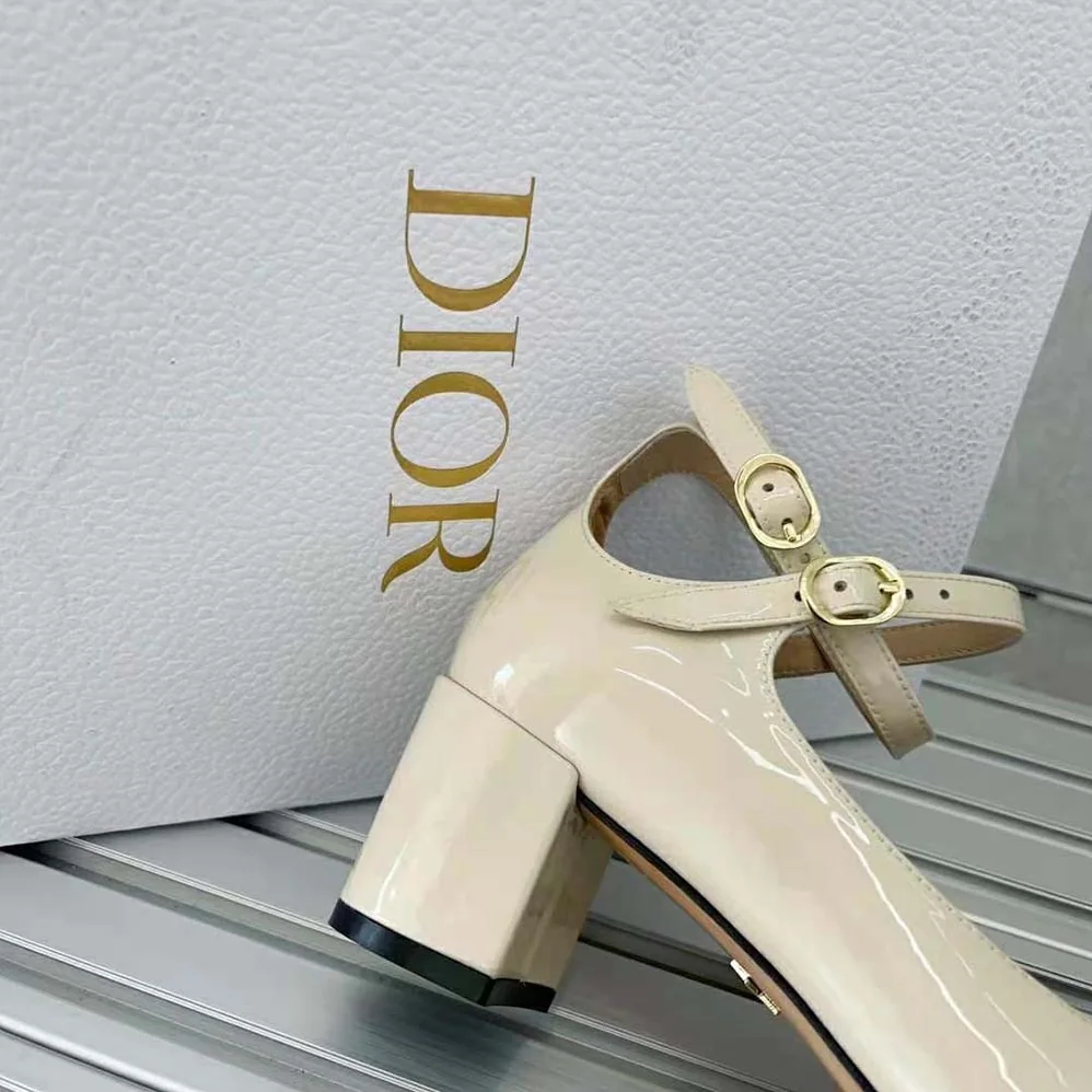 Dior Aime Dior Ballerina Pump White Patent Calfskin for Women Dior Aime Dior Ballerina Pump White Patent Calfskin for Women