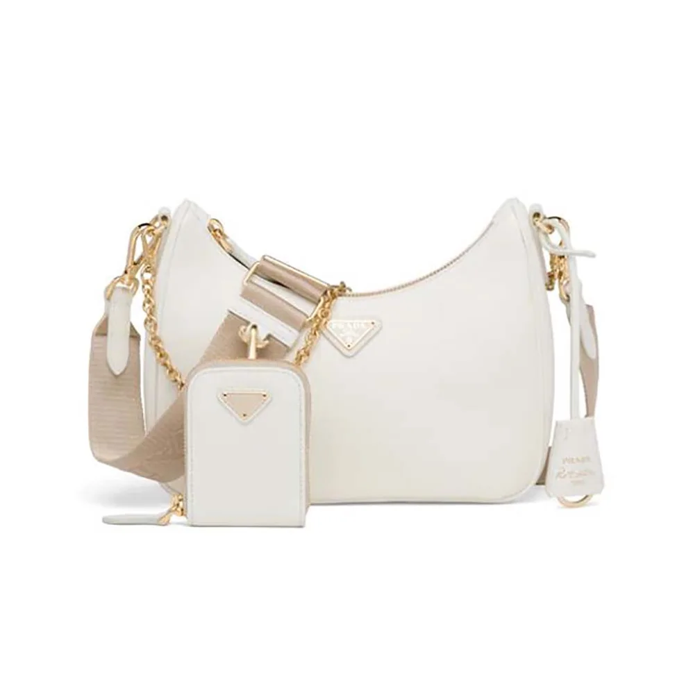 Prada Prada Re-Edition 2005 Saffiano Leather Bag for Women in White