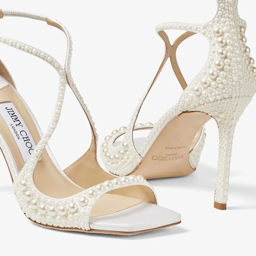 Jimmy Choo Azia 95 White AZIA95WOZ_S Jimmy Choo Azia 95 White AZIA95WOZ_S