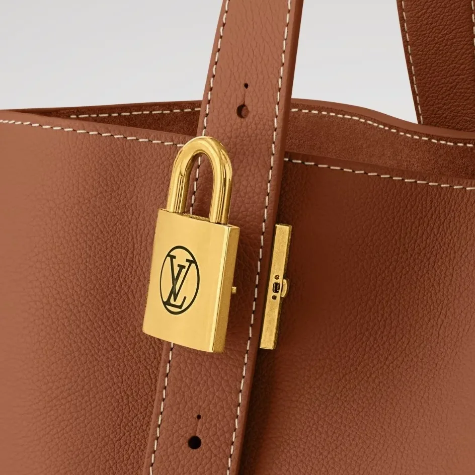 Louis Vuitton Low Key Cabas MM Bag Cognac Brown /
