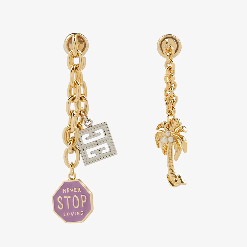 Givenchy Charms Asymmetrical Earrings for Women