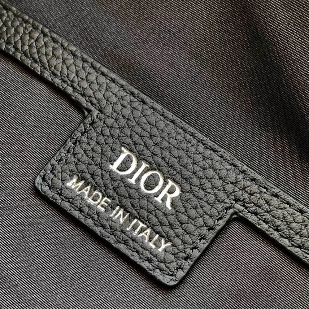 Dior Small Rider Soft Hobo Bag Beige and Black Dior Oblique Jacquard with Black Grained Calfskin for Men Dior Small Rider Soft Hobo Bag Beige and Black Dior Oblique Jacquard with Black Grained Calfskin for Men