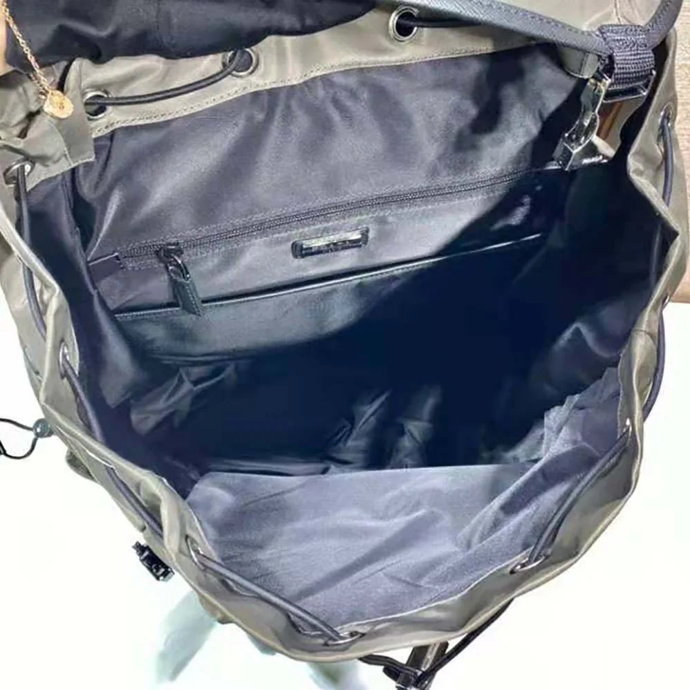 Prada Re-Nylon and Saffiano Leather Backpack for Men in Silver Prada Re-Nylon and Saffiano Leather Backpack for Men in Silver