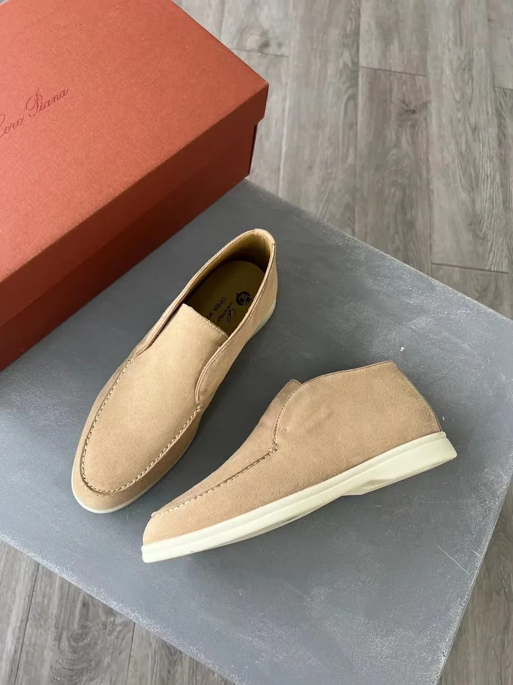 Loro Piana Open Walk Boots Sandstone – FAE9959