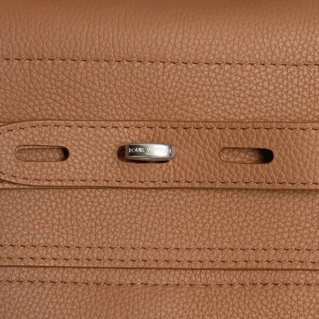 Louis Vuitton Steamer 30 Top Handle Bag in Tan Silver Hardware