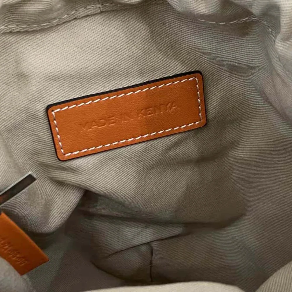 Chloe Small Basket in Fair-Trade Paper and Shiny Calfskin for Women in Orange