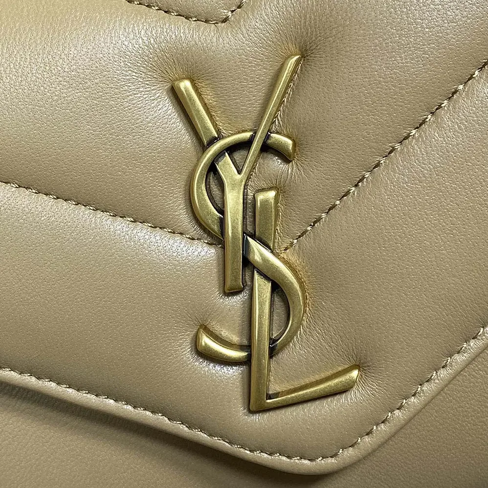 Saint Laurent YSL Loulou Mini in Lambskin for Women in Natural