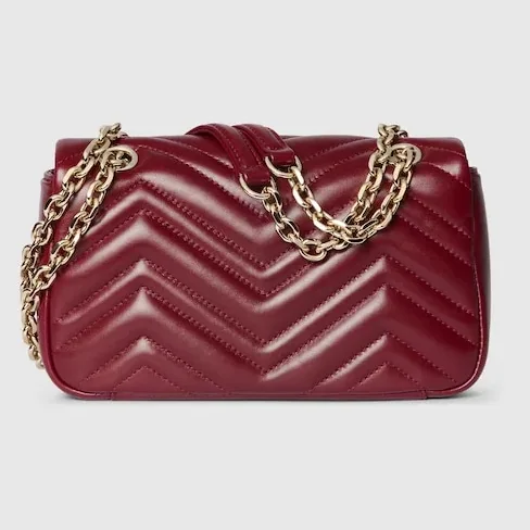 Gucci Marmont Small Shoulder Bag / Rosso Ancora Red Gold Hardware Gucci Marmont Small Shoulder Bag / Rosso Ancora Red Gold Hardware