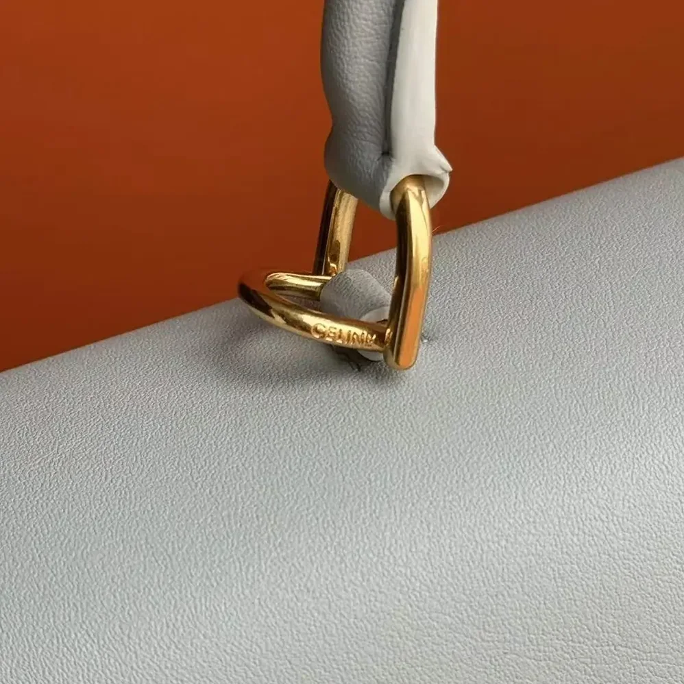 Celine Medium Nino Bag in Shiny Calfskin for Women in White Celine Medium Nino Bag in Shiny Calfskin for Women in White