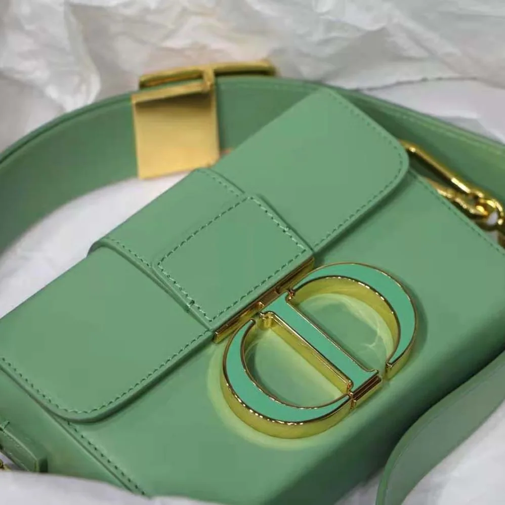 Dior 30 Montaigne Box Bag Mint Green Box Calfskin for Women