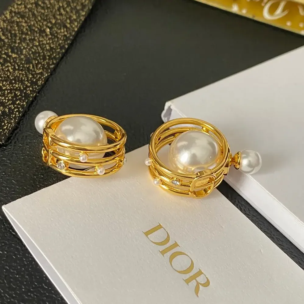 Dior Tribales Earrings Gold for Women in Finish Metal Dior Tribales Earrings Gold for Women in Finish Metal