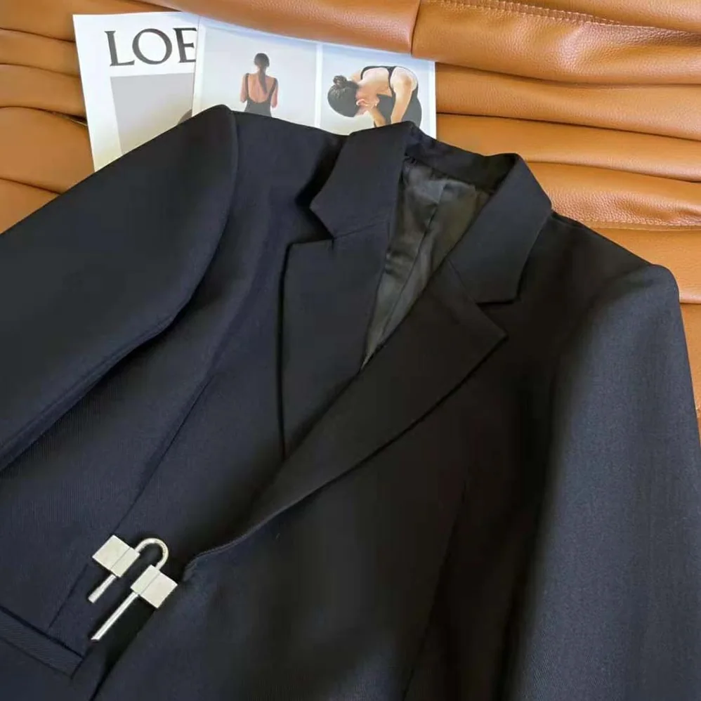 Givenchy Jacket in Lightweight Wool with Padlock for Women in Black Givenchy Jacket in Lightweight Wool with Padlock for Women in Black