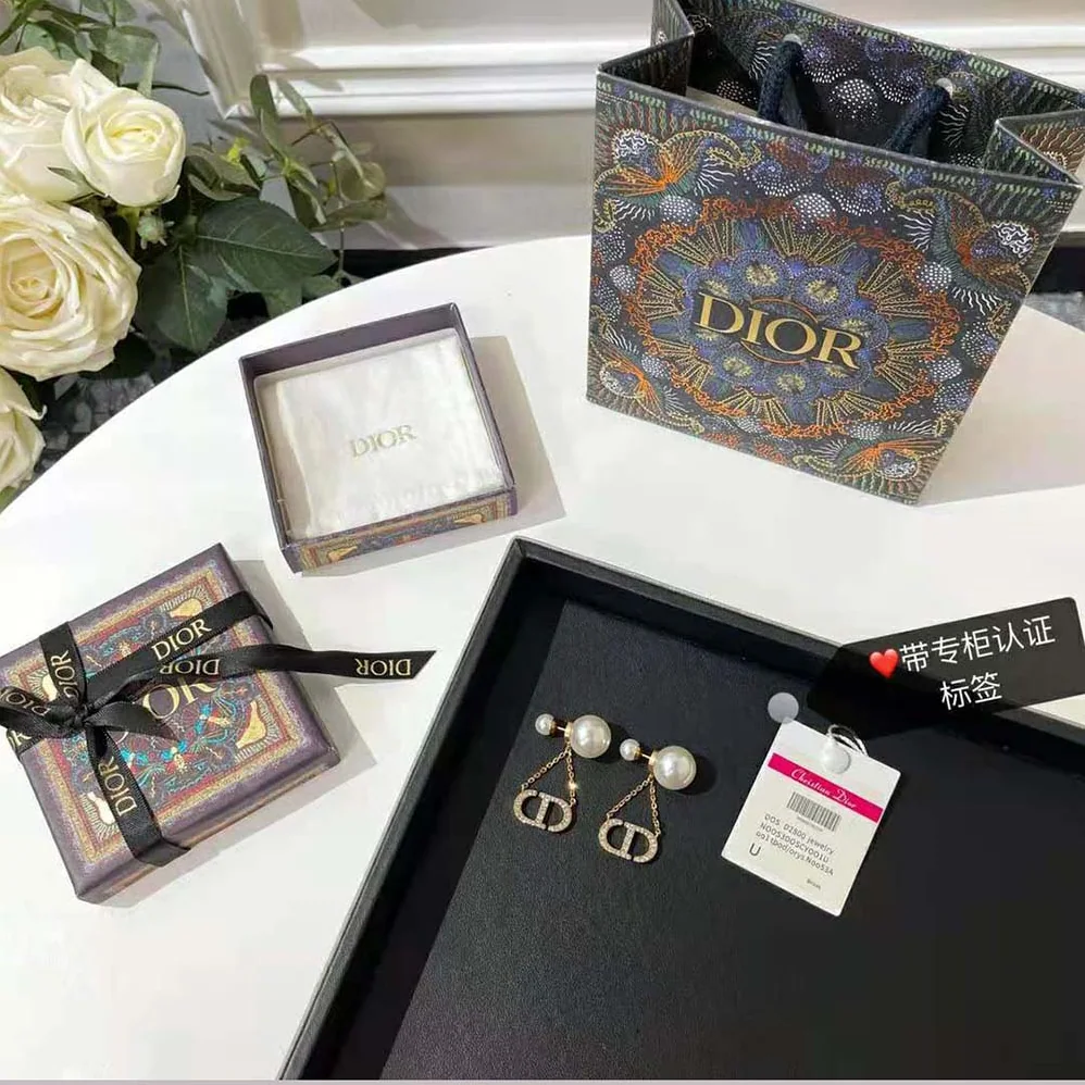 Dior Tribales Earrings Antique Gold for Women in Finish Metal