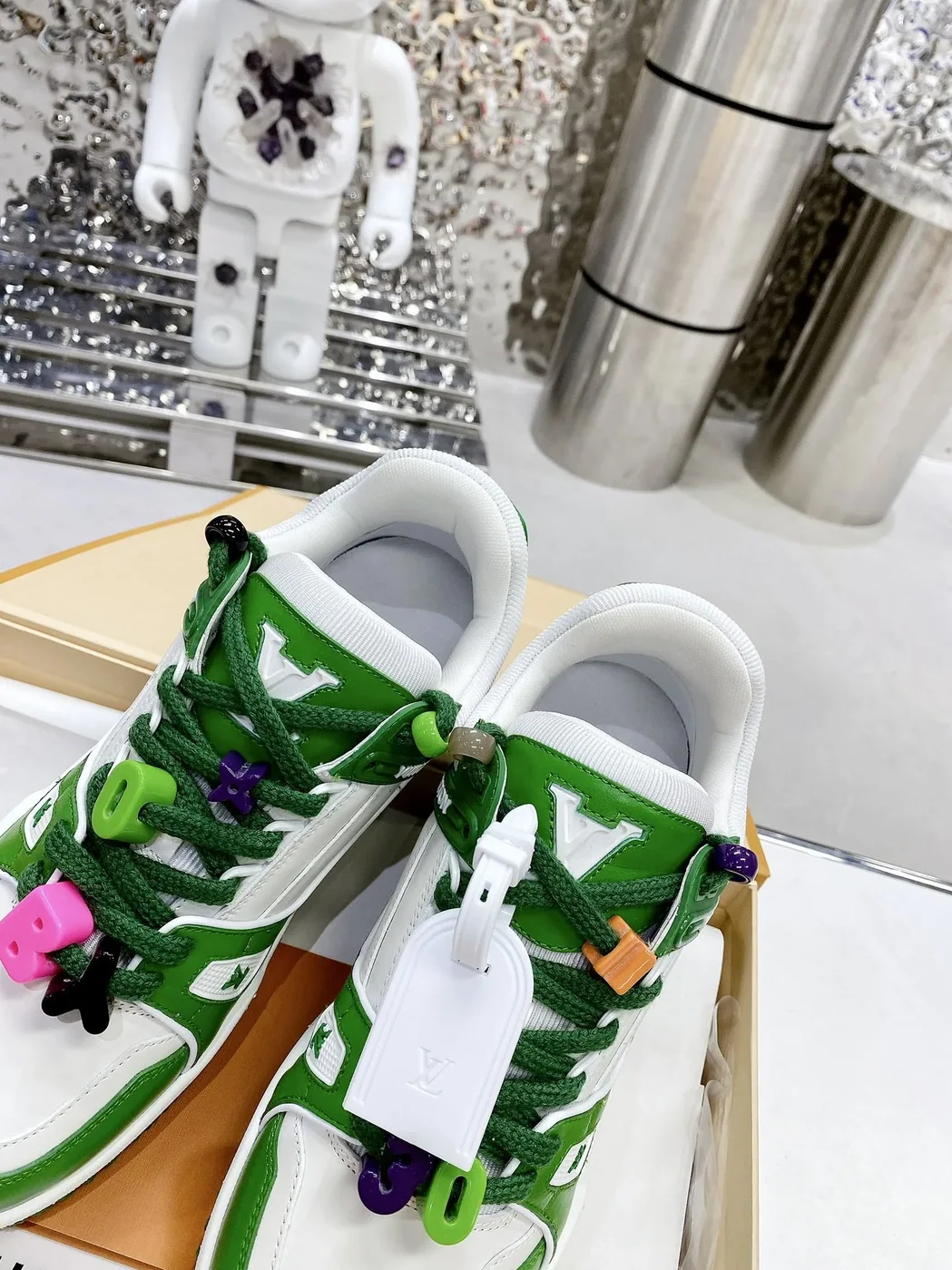 Louis Vuitton LV Trainer Sneaker Green Louis Vuitton LV Trainer Sneaker Green