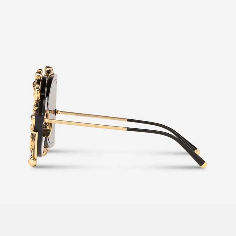 Dolce Gabbana D&G DG Baroque Sunglasses for Women in Gold Dolce Gabbana D&G DG Baroque Sunglasses for Women in Gold