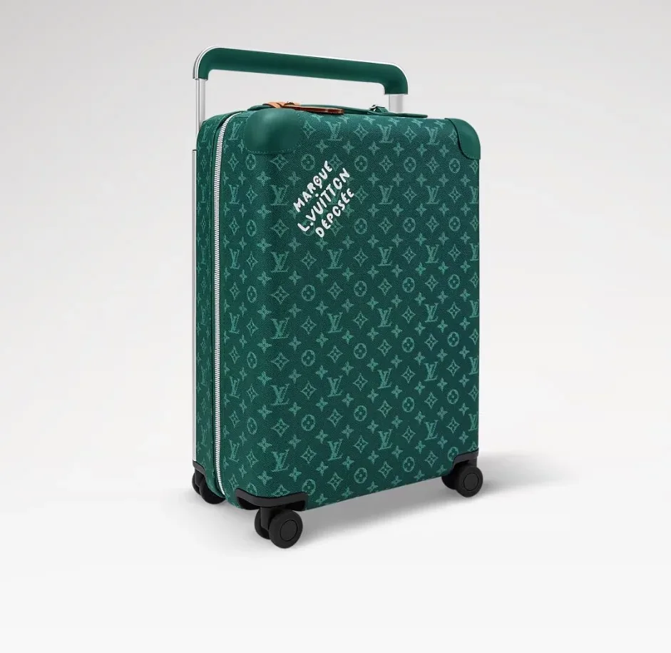 Louis Vuitton Horizon 55 Suitcase in Green Silver Hardware Louis Vuitton Horizon 55 Suitcase in Green Silver Hardware
