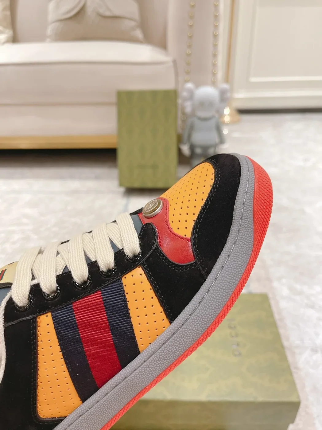 Gucci Lovelight Screener Sneaker Black GG Shoes