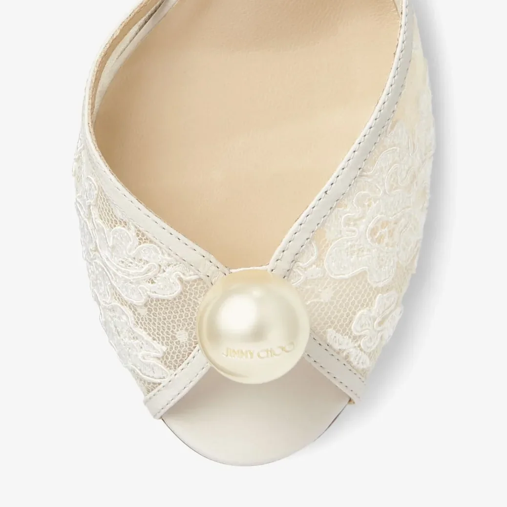 Jimmy Choo Sacora 85 Ivory/White SACORA85FXW