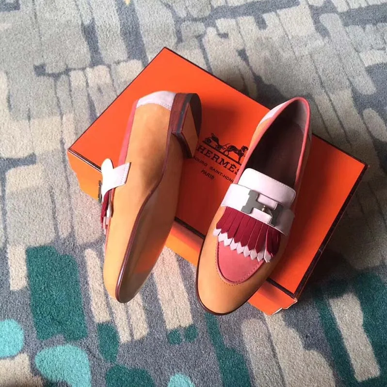 Hermes Shoes Royal Loafer for Women in Pink Hermes Shoes Royal Loafer for Women in Pink