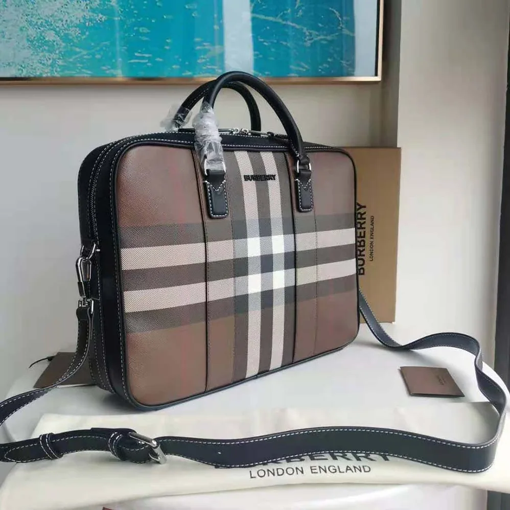 Burberry Ainsworth Briefcase for Men in Brown Burberry Ainsworth Briefcase for Men in Brown
