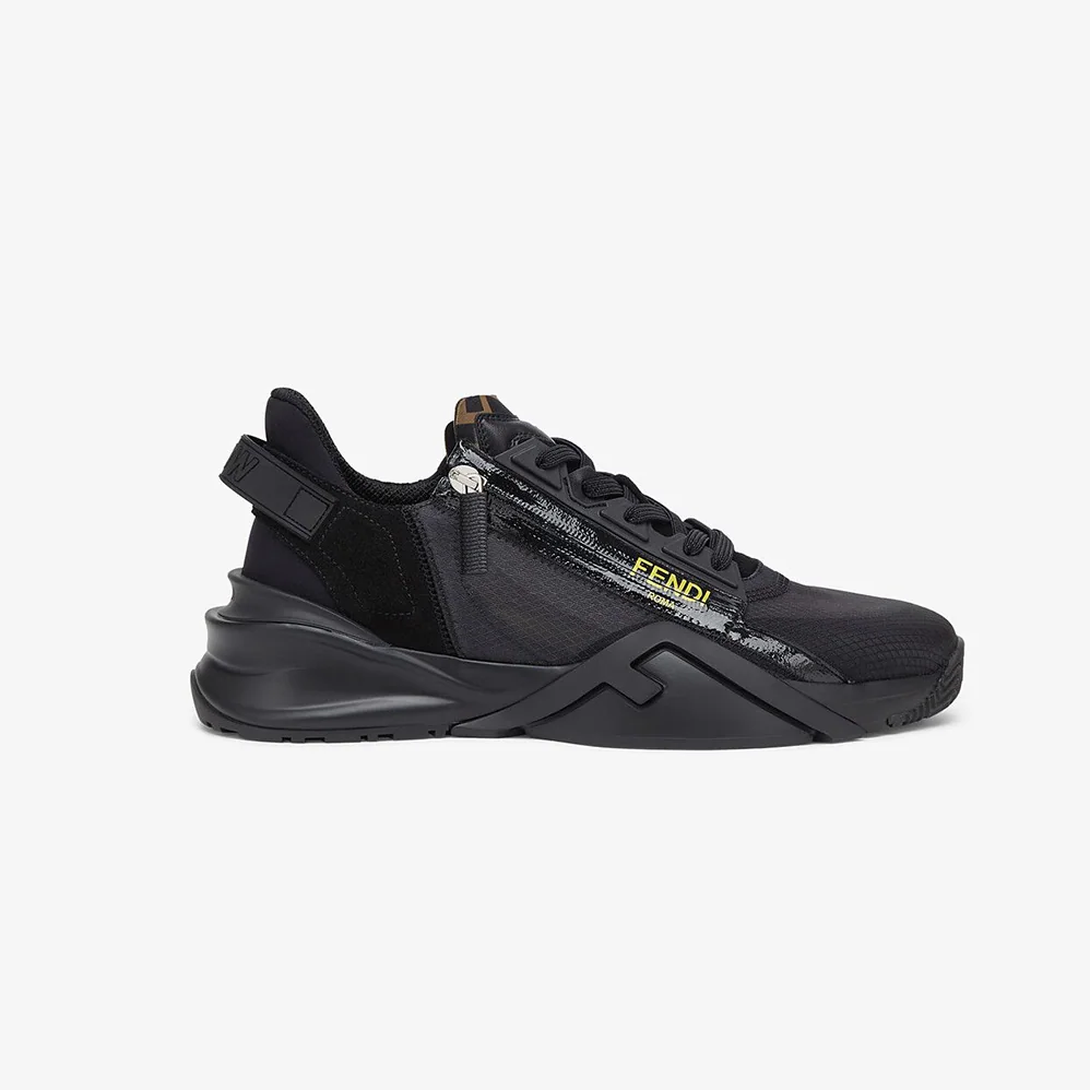 Fendi Shoes Flow Black Nylon Low for Unisex in Tops Fendi Shoes Flow Black Nylon Low for Unisex in Tops