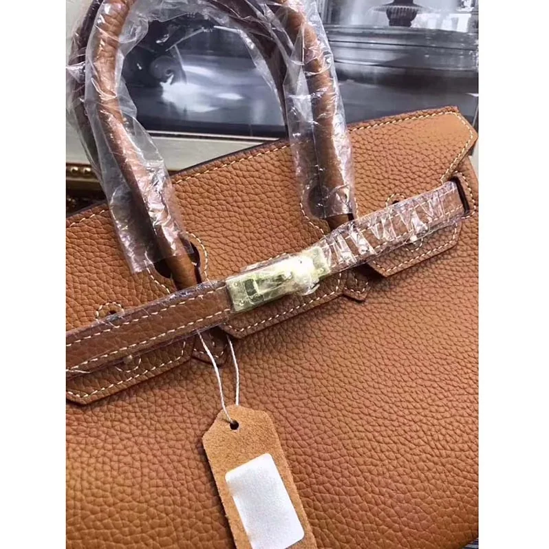 Hermes Birkin 25 Bag in Togo Leather with Gold Hardware in Brown Hermes Birkin 25 Bag in Togo Leather with Gold Hardware in Brown