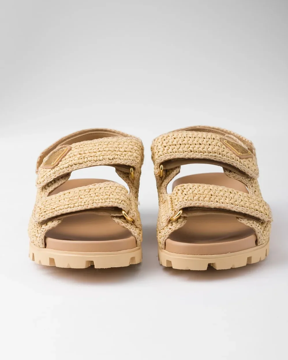 Prada Crochet Sandals Beige 1X440N_2C2T_F0018_F_020