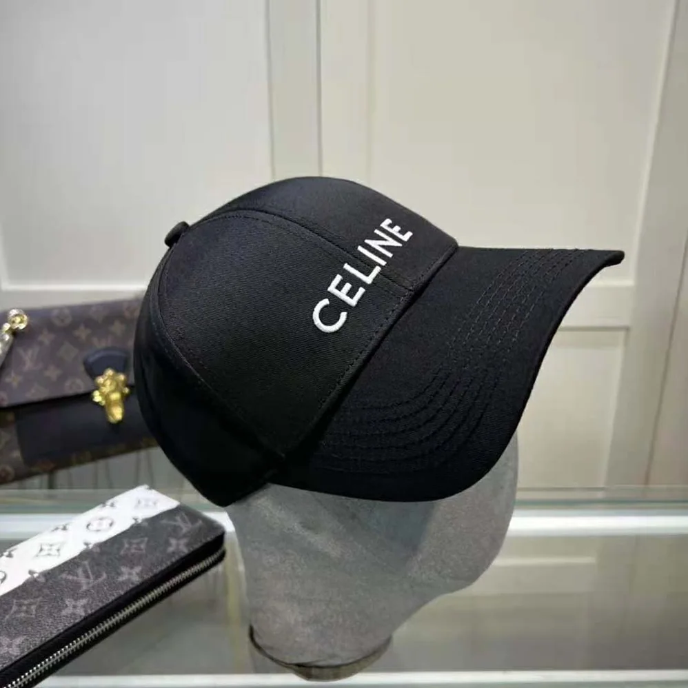 Celine Cotton Drill Baseball Cap for Women in Black Celine Cotton Drill Baseball Cap for Women in Black