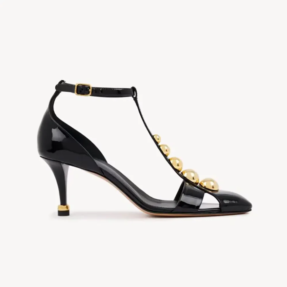 Chloe Cleia Heeled Sandal for Women in Black Chloe Cleia Heeled Sandal for Women in Black