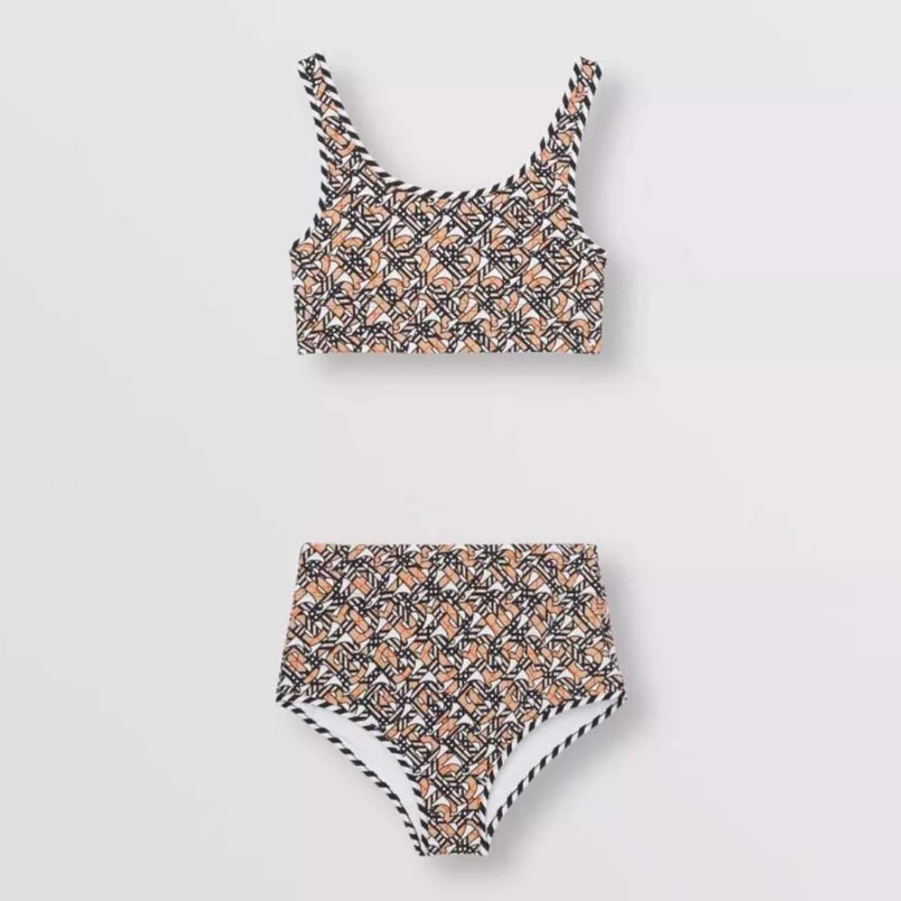 Burberry Monogram Print Stretch Nylon Bikini for Women