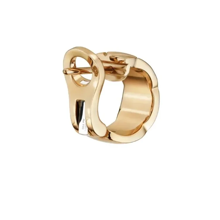 Chanel Coco Crush Earrings Beige Gold