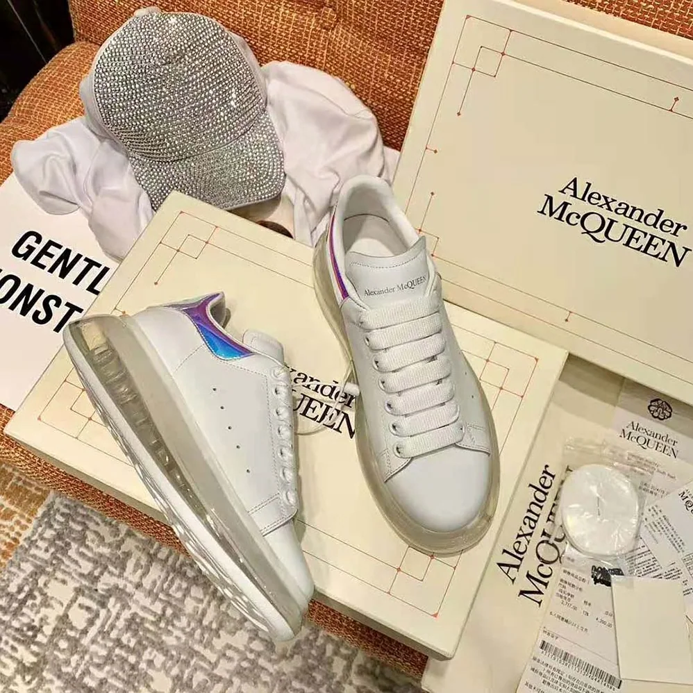 Alexander Mcqueen Oversized Sneaker for Women in Blue Alexander Mcqueen Oversized Sneaker for Women in Blue