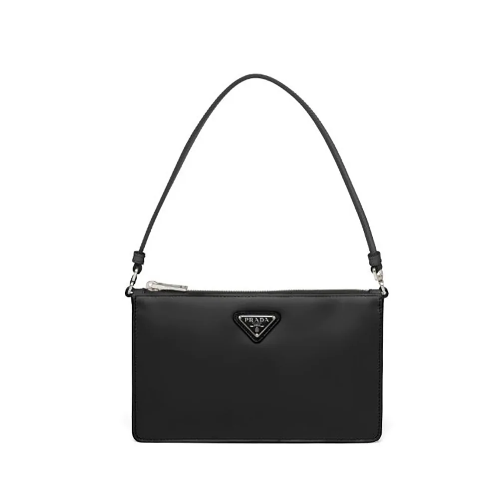 Prada Brushed Leather Mini-Bag for Women in Black
