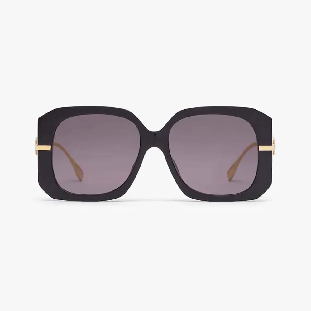 Fendi Fendigraphy Black Acetate Sunglasses for Women