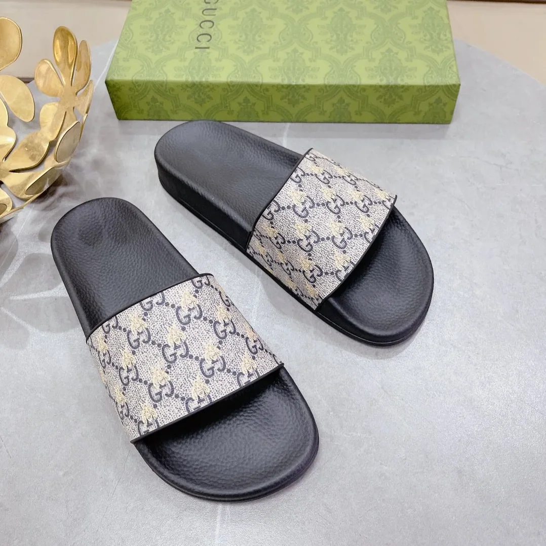 Gucci GG Slide Sandal With Bees Black for Women Gucci GG Slide Sandal With Bees Black for Women