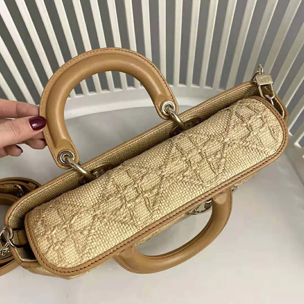 Dior Lady D-Joy Bag Natural Cannage Raffia for Women