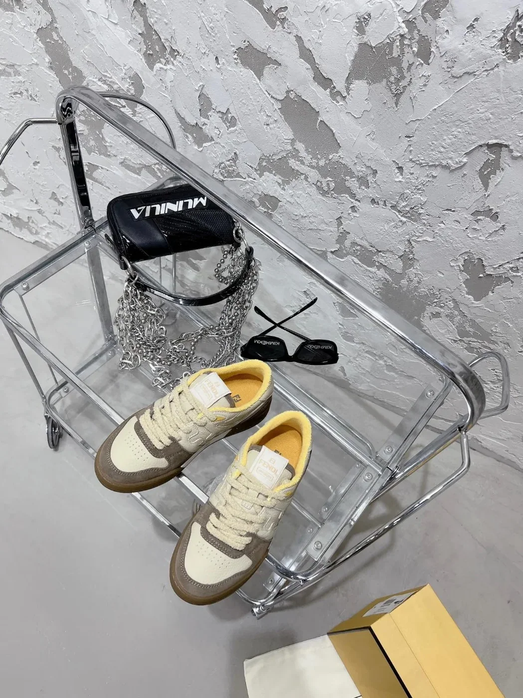 Fendi FD Fendi Match Low Tops Sneakers Brown 7E1493AHH2F1FHU