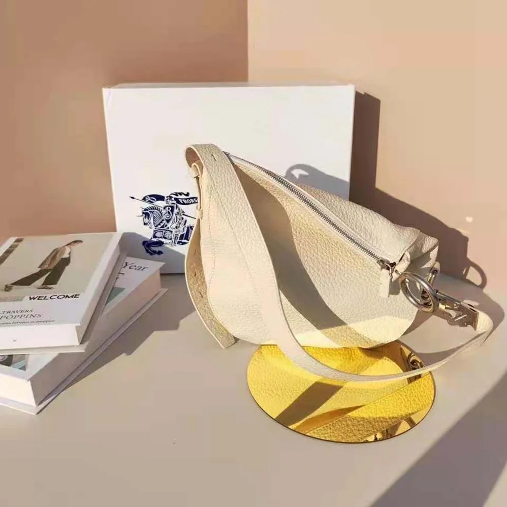 Burberry Small Knight Bag for Women in White Burberry Small Knight Bag for Women in White