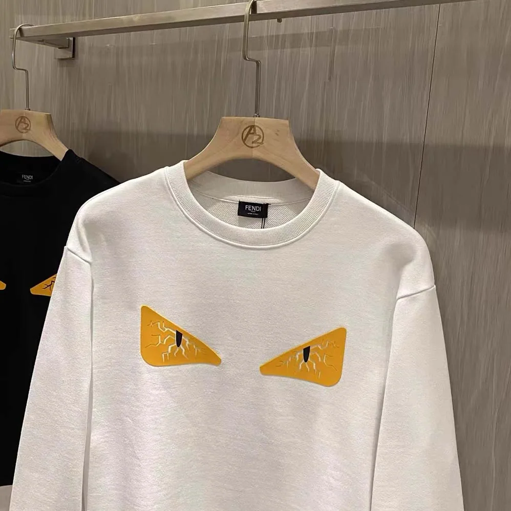 Fendi Black Wool Sweater for Women in White