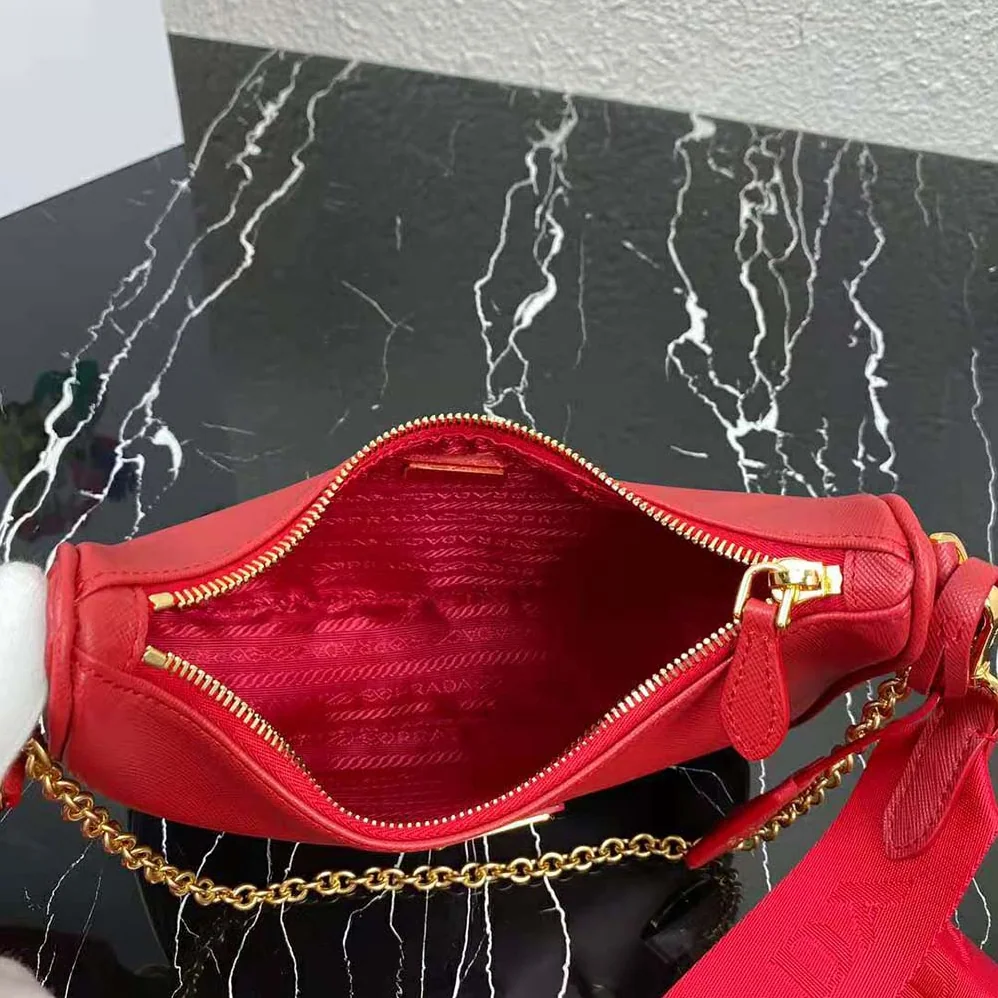 Prada Prada Re-Edition 2005 Saffiano Leather Bag for Women in Red
