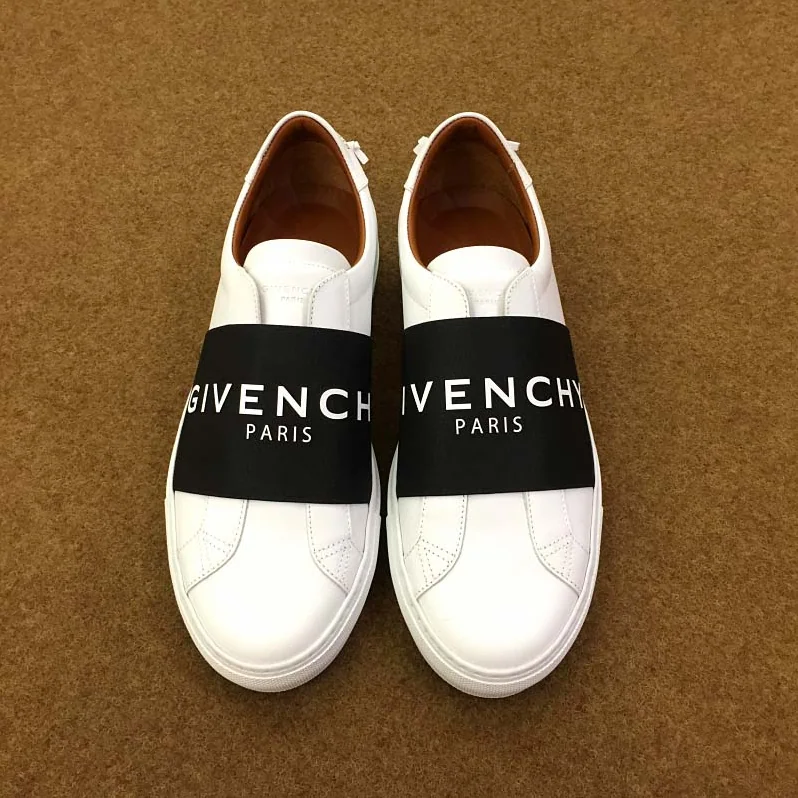 Givenchy Givenchy Paris Strap Sneakers in Leather Shoes White for Men Givenchy Givenchy Paris Strap Sneakers in Leather Shoes White for Men