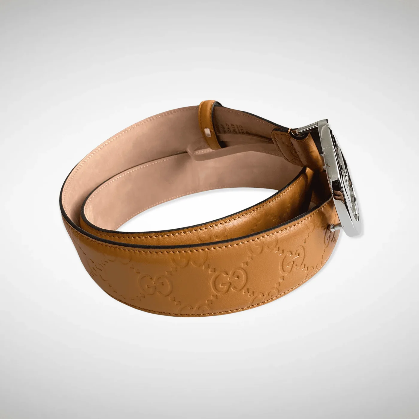 Signature Leather Belt Brown