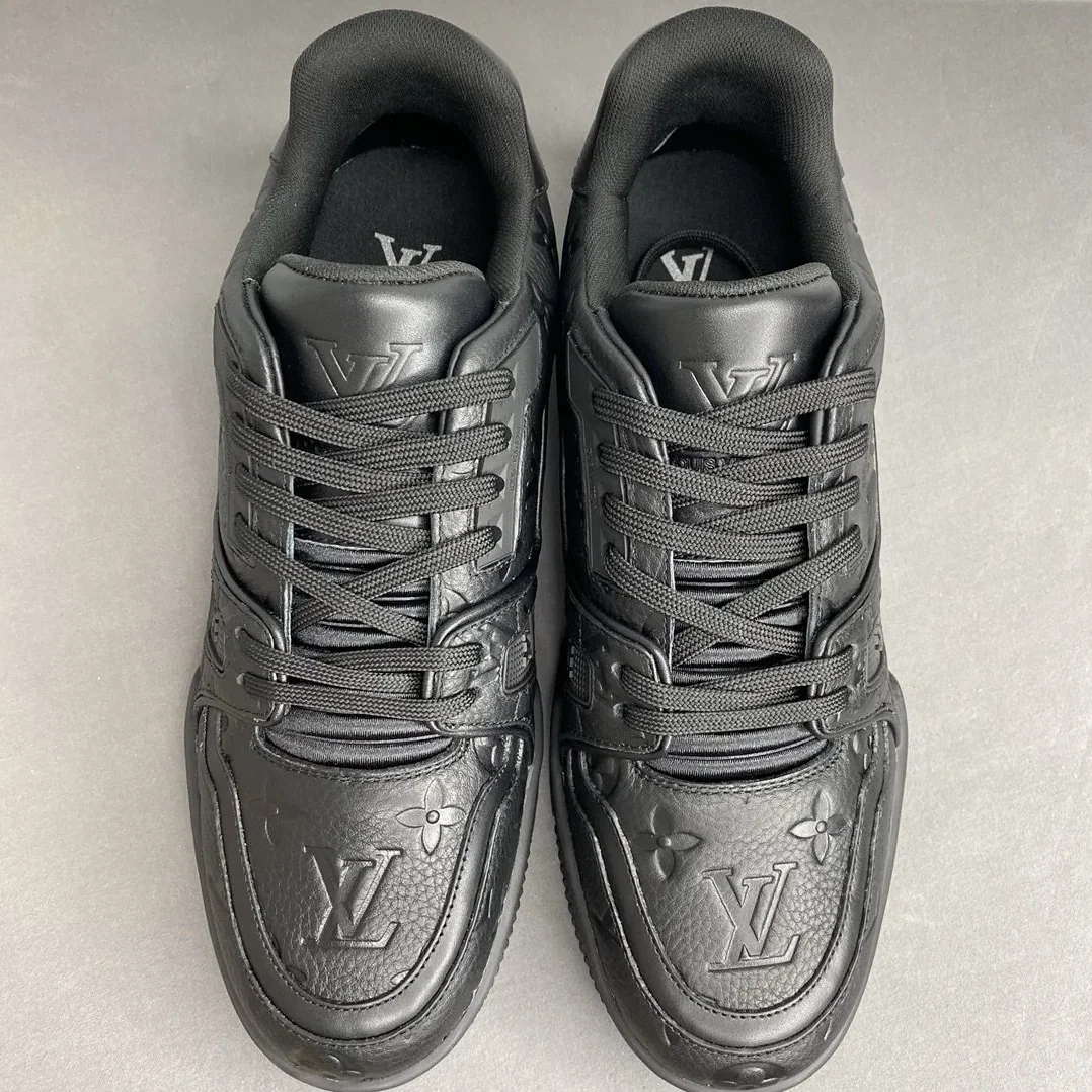 Louis Vuitton Trainer Sneaker Mix Of Materials Black Virgil Abloh