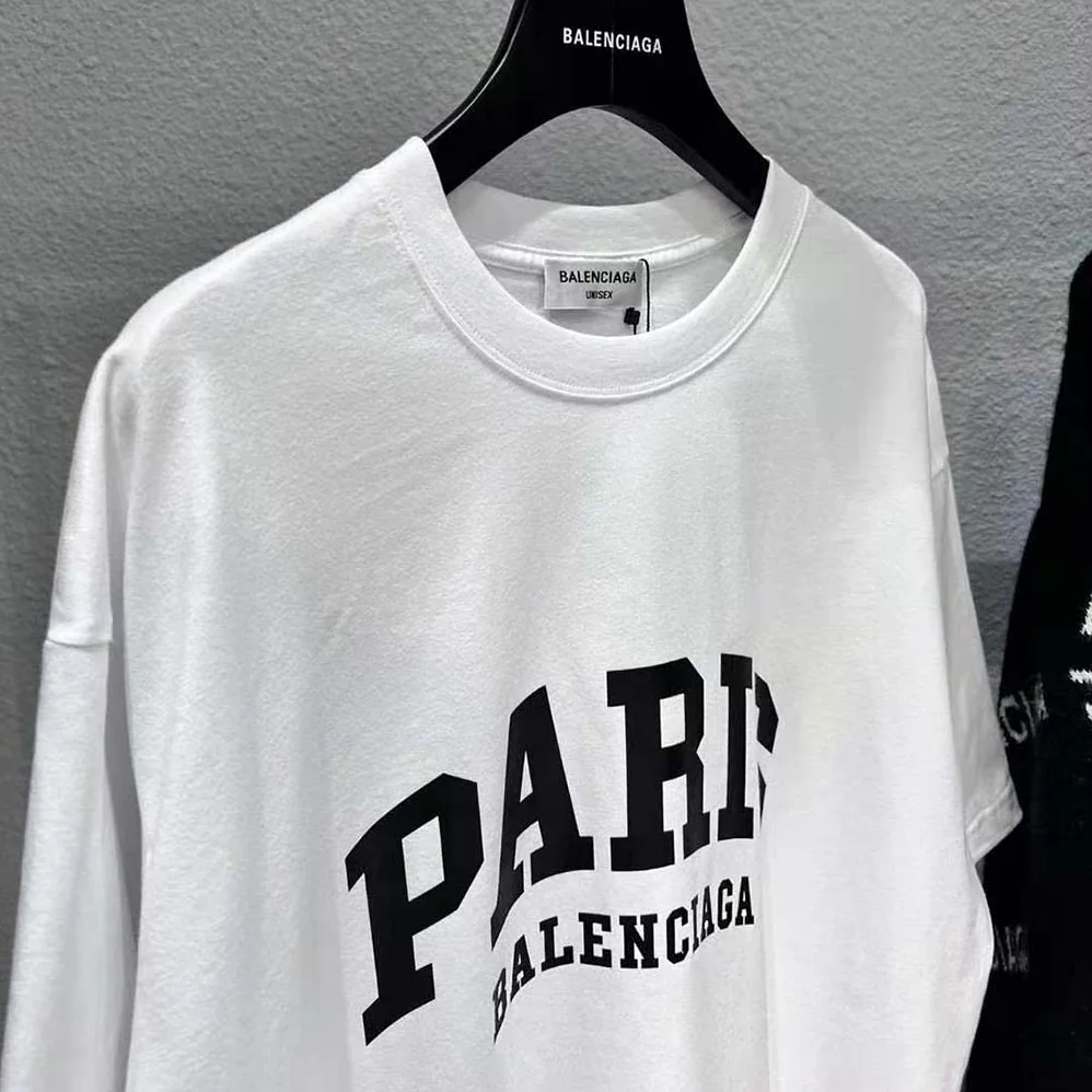Balenciaga Cities Paris T-shirt Medium Fit in White for Men
