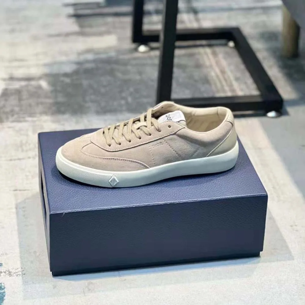 Dior B101 Sneaker Greige Nubuck Calfskin for Men