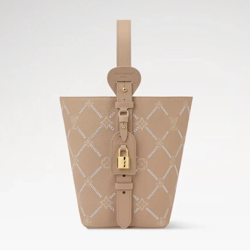 Louis Vuitton All In MM Bucket Bag in Hazelnut Couture Gold Hardware